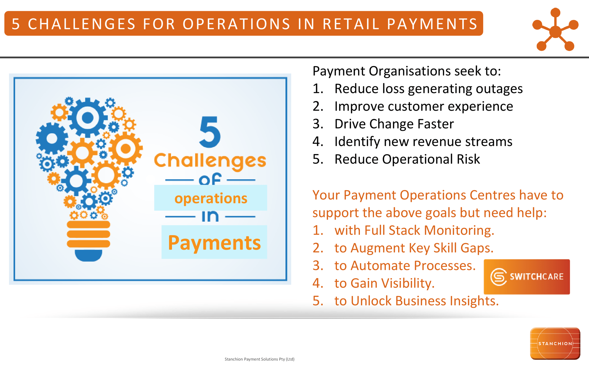 5 CHALLENGES FOR OPERATIONS IN RETAIL PAYMENTS