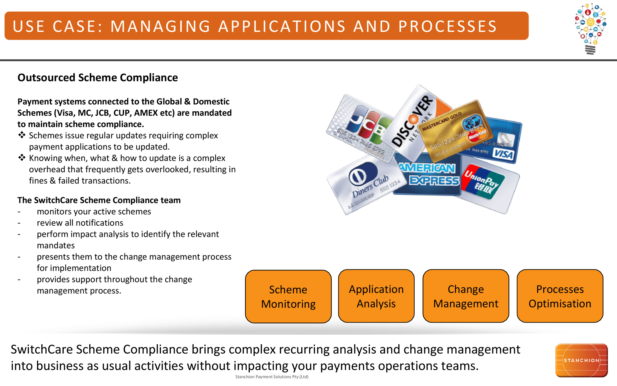USE CASE: MANAGING APPLICATIONS AND PROCESSES